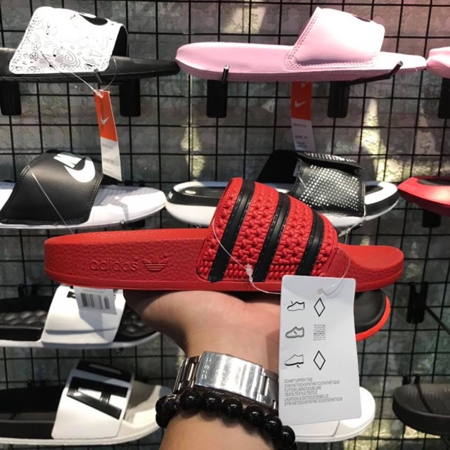 DÉP ADIDAS ADILETTE- FULL BOX - Đỏ