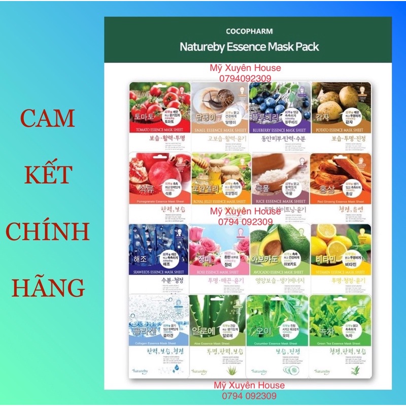 [Sỉ Giá Tốt]16 Loại Mặt Nạ Natureby Hàn Quốc