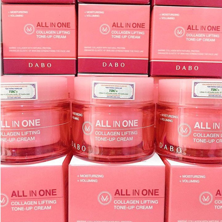 Kem lót nâng tone All In One Dabo Collagen Lifting Tone Up Hàn Quốc 50ml - Hàng chính hãng
