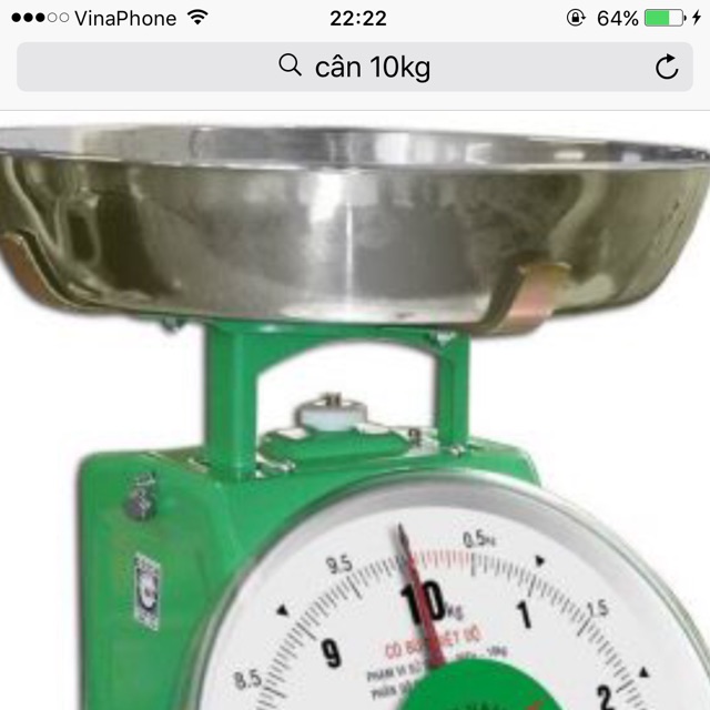 Cân đồng hồ Nhơn Hoà 10kg