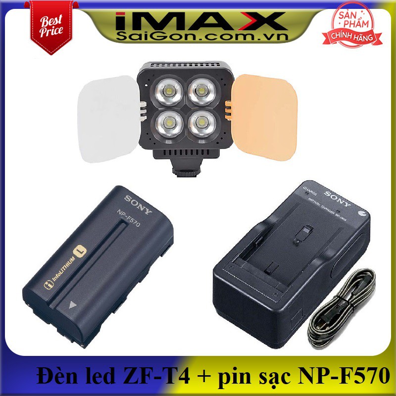 Đèn Led Video Zifon ZF-T4 Led Version II (New) + Bộ 01 pin và 01 sạc NP-F570