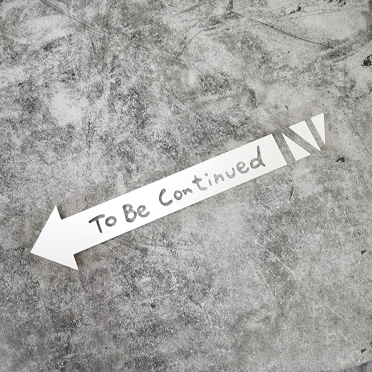 TO BE CONTINUED Xe ô tô Nhãn dán Occlude Vết xước Hình dán Xe máy Trang trí đề can