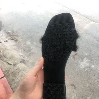 Dép quai ngang lông xù mịn đủ size cho nữ