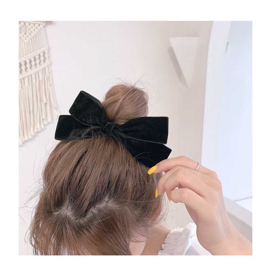 Dây Cột Tóc Đính Nơ Xinh Xắn Dành Cho Nữ