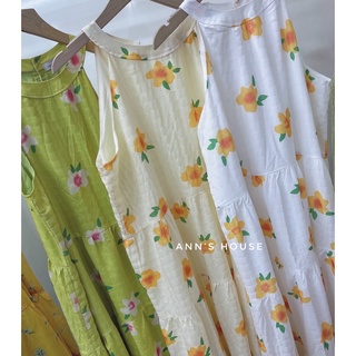 [V0121] Váy yếm hoa 2 lớp