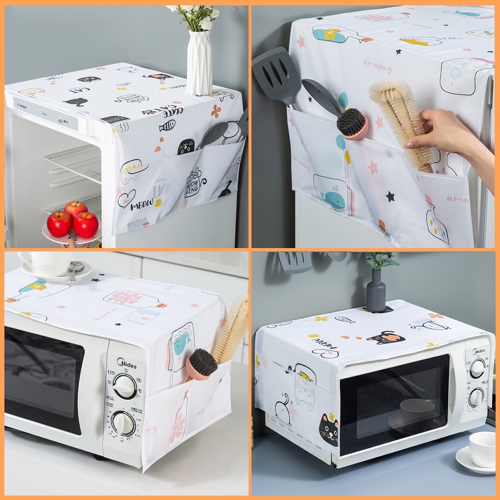 Tấm phủ che bụi lò vi sóng tiện dụng, dễ lau chùi