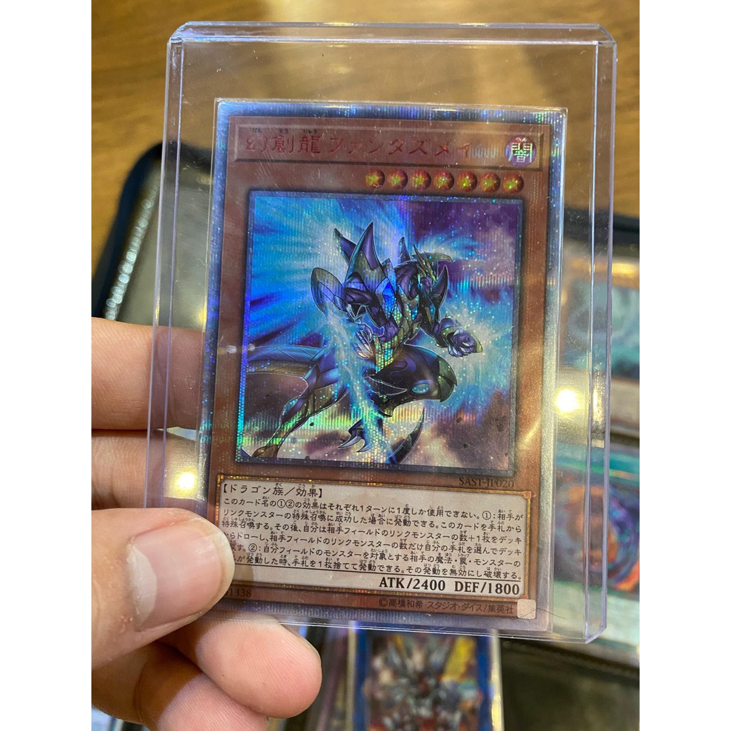 Lá bài thẻ bài Yugioh Fantastical Dragon Phantazmay - 20th Secret Rare - Tặng bọc bài nhựa bảo quản