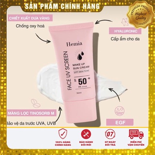 Kem chống nắng hemia hàn quốc, kem chống nắng HEMIA dưỡng da nâng tone da