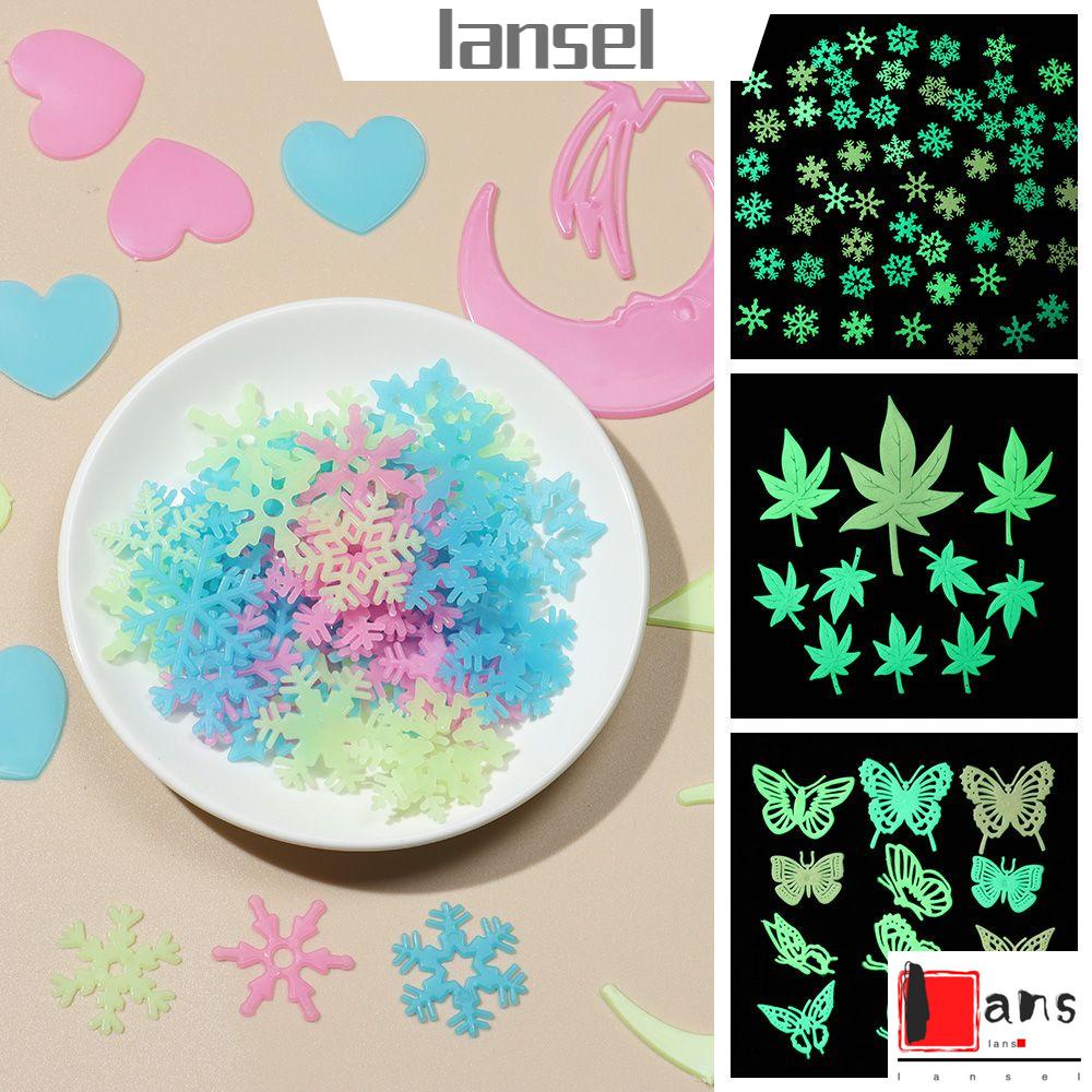 Giấy Dán Tường Dạ Quang Hình Ngôi Sao/Mặt Trăng 3D Trang Trí Phòng Ngủ DIY