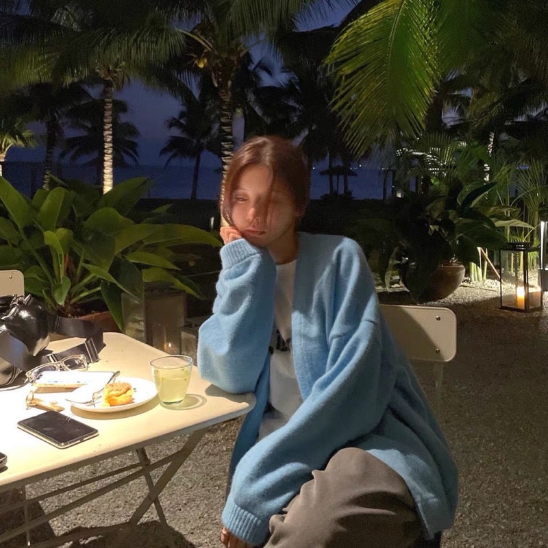 Áo len Cardigan trơn form dáng áo lười siêu dày dặn mềm mịn | BigBuy360 - bigbuy360.vn