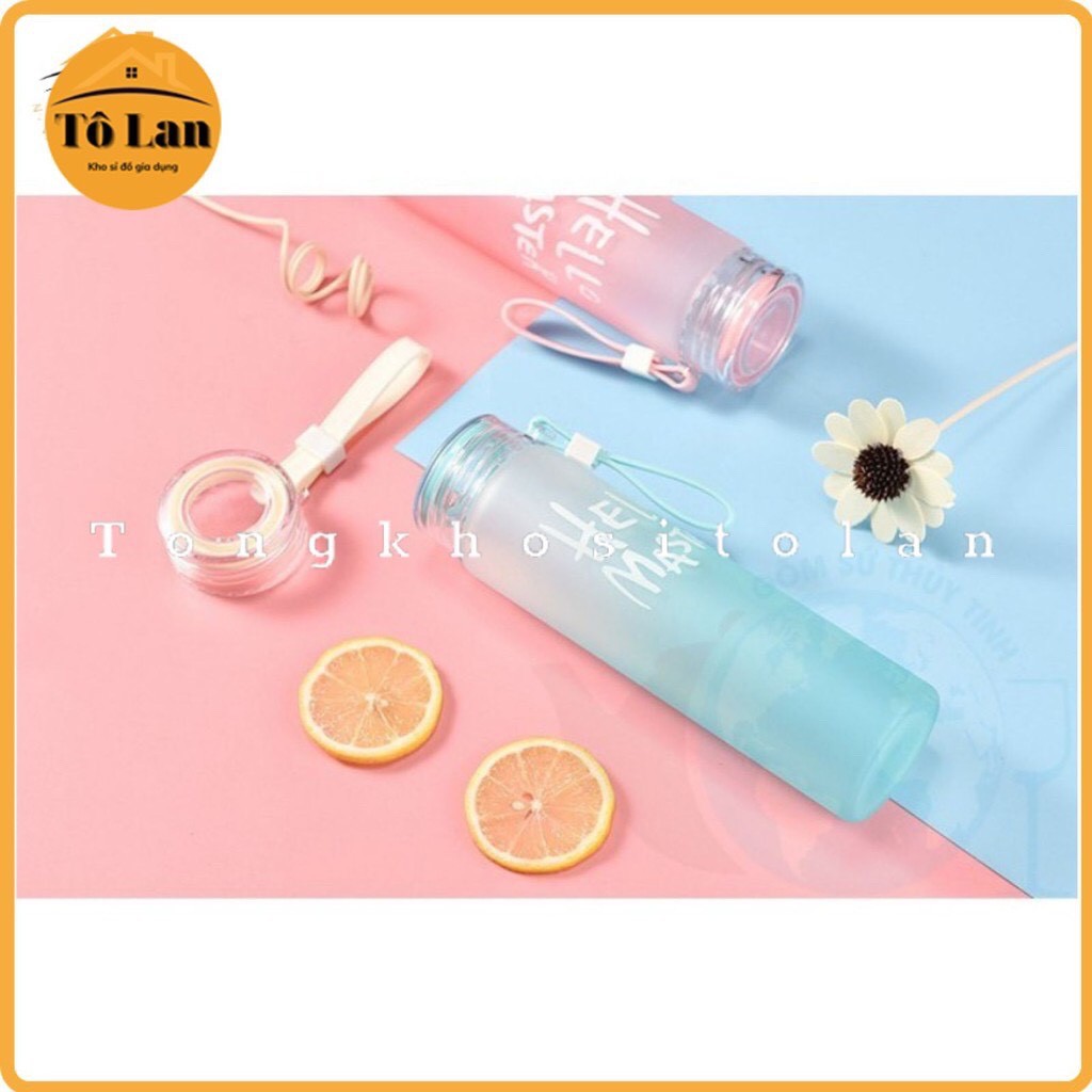 Bình Nước Thủy Tinh Dung Tích 450ml Hello Master / Bình Đựng Nước Có Dây Xách | BigBuy360 - bigbuy360.vn