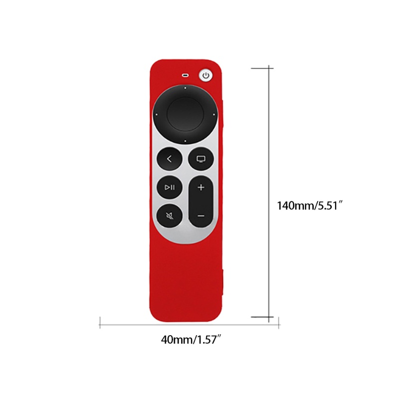 Silicone Vỏ Silicon Chống Trượt Chống Sốc Bảo Vệ Cho Điều Khiển Từ Xa Apple-Tv 4k