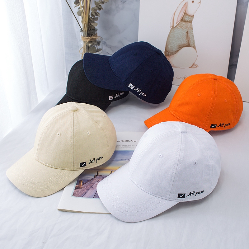 Nón Lưỡi Trai LINJW Thêu Chữ Đơn Giản Cho Cả Nam Và Nữ