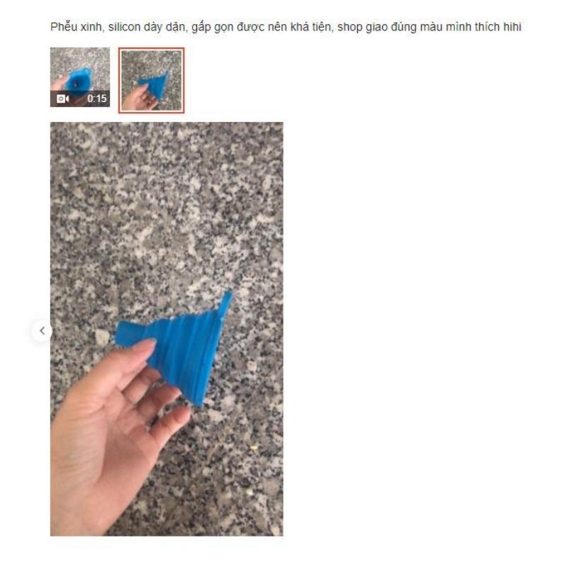 Phễu silicon gấp gọn Dụng cụ chiết chất lỏng tiện dụng