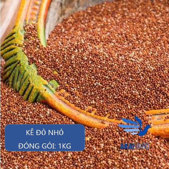 [1KG] Kê Đỏ Nhỏ Cho Vẹt, Chim Cảnh, Hamster, Sóc...Hạt Bóng, Mẩy
