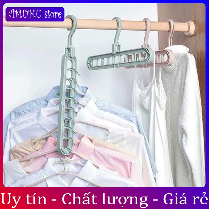 Móc quần áo thông minh 9 Lỗ Tiết Kiệm Không Gian