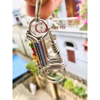 Móc khoá thủ công tỳ hưu đỏ