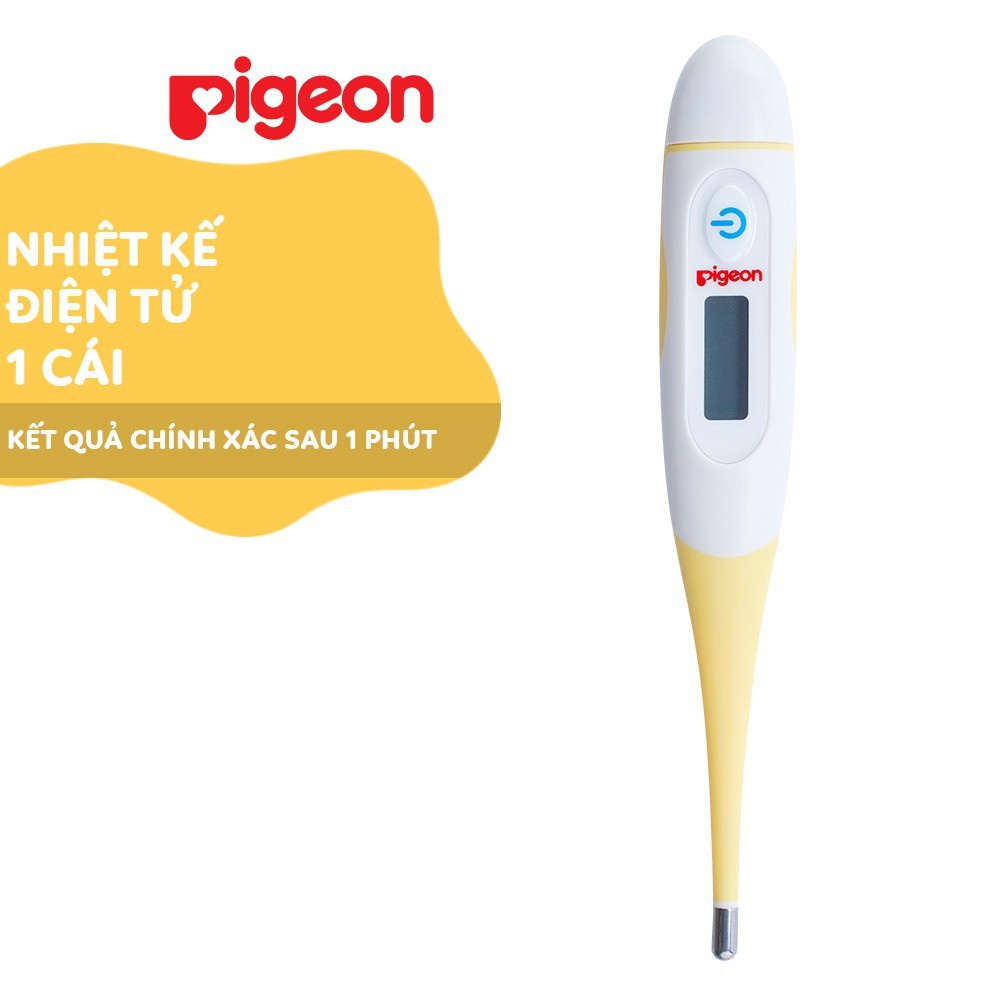 Nhiệt kế điện tử, cây đo nhiệt độ cho bé Pigeon Mama Baby VN