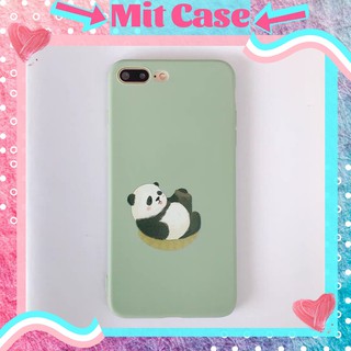 Ốp Lưng iPhone Hình Gấu Trúc Panda Nhỏ Dễ Thương Chất TPU Lì Mềm Dẻo  IPhone 6 6 plus 7 plus  8 plus x xs max 11 pro max