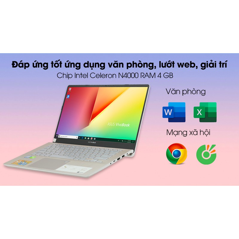 Laptop Asus VivoBook X509MA N4000/4GB/256GB/Win10 GIÁ RẺ NHẤT THỊ TRƯỜNG HÀ NAM
