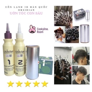 Uốn Tóc Con Sâu Tại Nhà Đơn Giản Bằng Combo❌❌ THUỐC UỐN LẠNH  3D OBSIDIAN 120ML ❌❌  Uốn Tóc Xoăn Nam Con Sâu