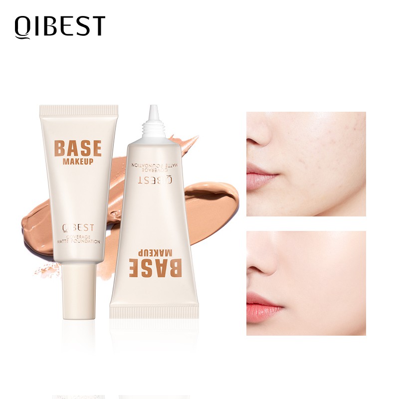 Kem Nền Dạng Lỏng QIBEST Chứa Dầu Jojoba Và Vitamin E Che Phủ Toàn Diện 7 Màu Tùy Chọn Trang Điểm Cho Mặt 20ml | BigBuy360 - bigbuy360.vn