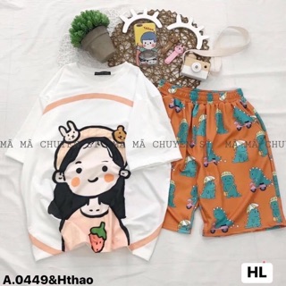 Áo thun cô gái chipi - Hthao