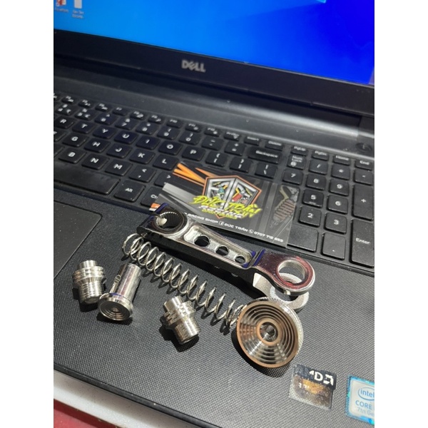 Càng Thắng Inox 304 Salaya Tekegawa Càng Thắng Trước - Sau CNC Nguyên Khối Sắc Sảo Sáng Bóng Gắn Xe Thắng Đùm