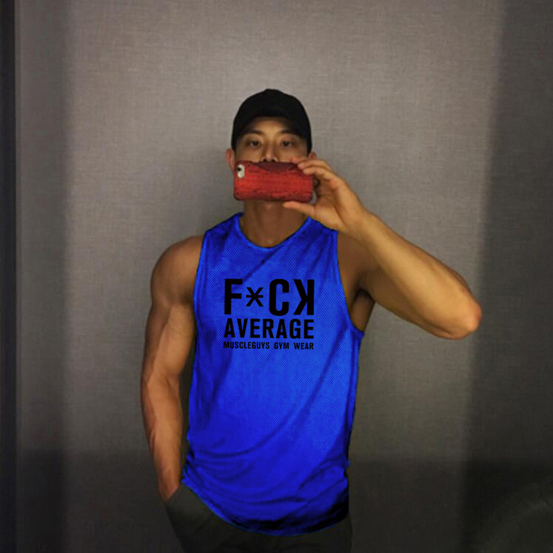 Áo lưới không tay khoe cơ bắp phong cách mùa hè thể thao thích hợp cho phòng tập thể dục dành cho nam