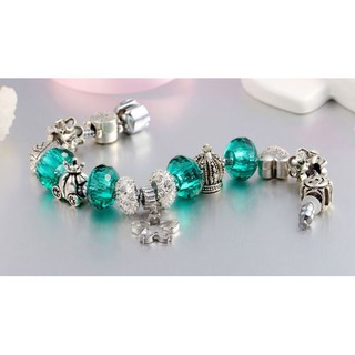 Vòng tay charm hoa pha lê siêu đẹp