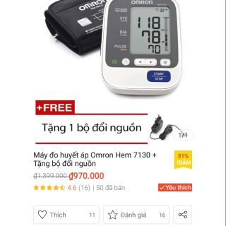 Máy đo huyết áp + bộ đổi nguồn