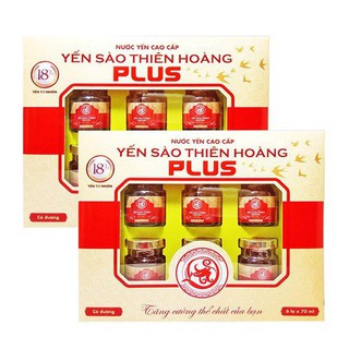Combo 2 hộp yến thiên hoàng 18% plus tổ yến cao cấp
