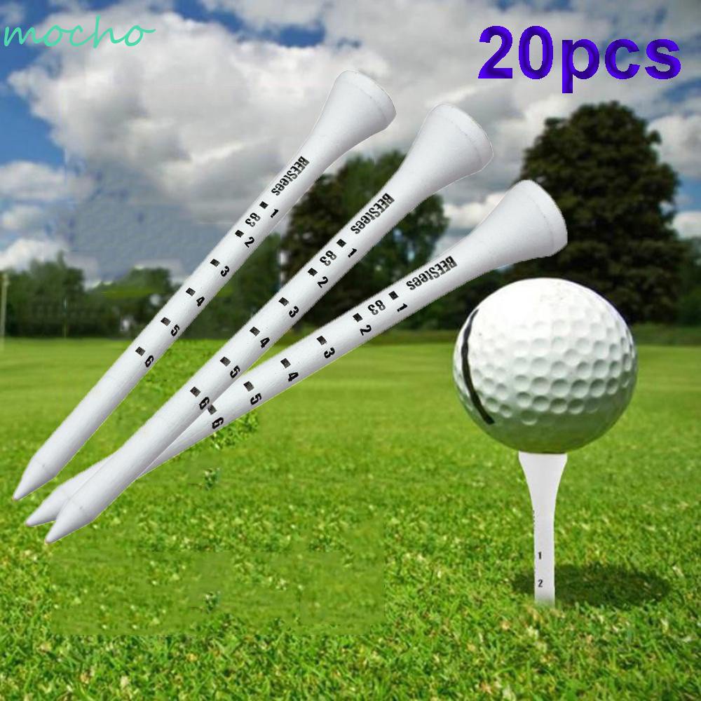 Set 20 Giá Đỡ Bóng Golf Bằng Gỗ Màu Trắng Kích Thước 83mm Nhiều Màu Sắc