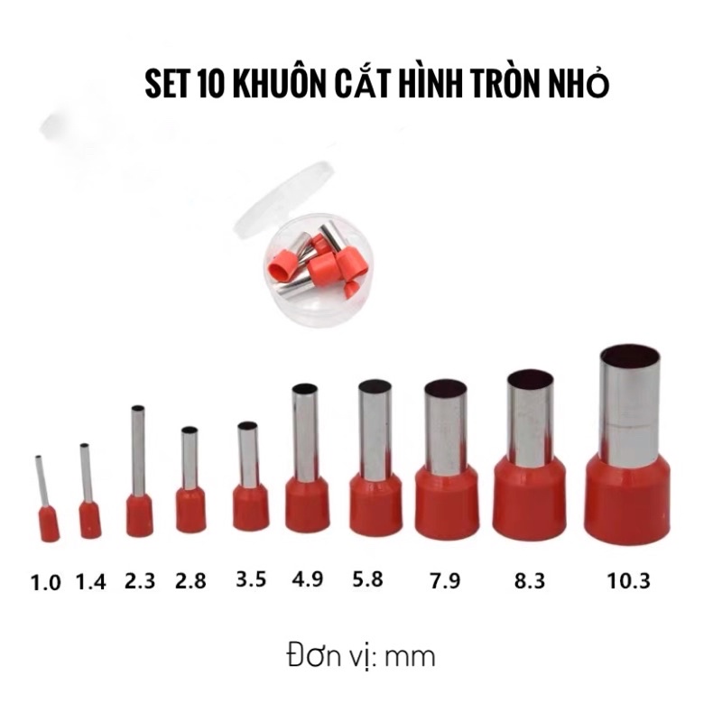 Khuôn cắt đất sét hình tròn nhỏ