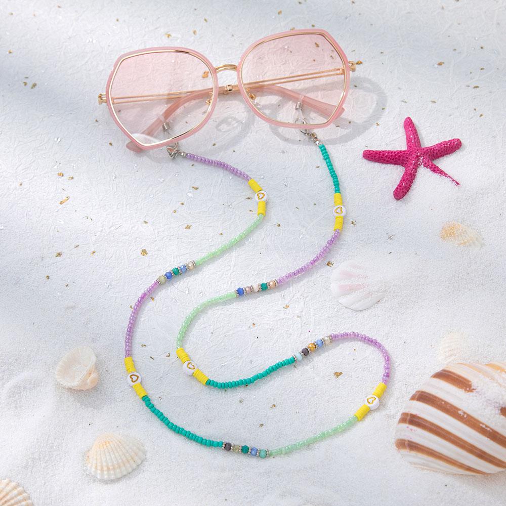 Chuỗi Dây Đeo Mắt Kính Chống Thất Lạc Xỏ Hạt Hình Ngôi Sao Năm Cánh WMES15H Phong Cách Bohemia