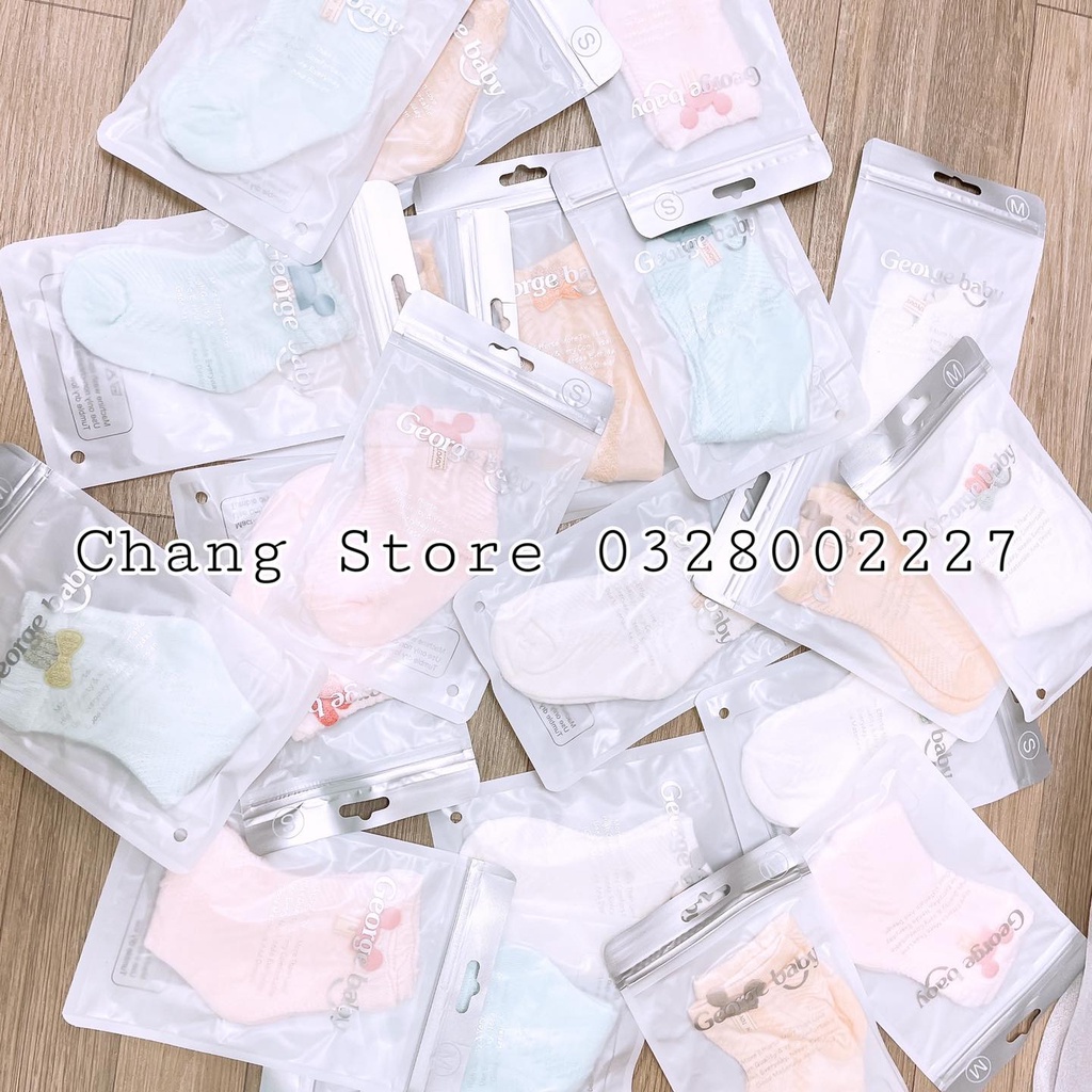 Tất Chân/ Vớ Chân Cao Cổ Cho Bé Từ Sơ Sinh đến 3 Tháng