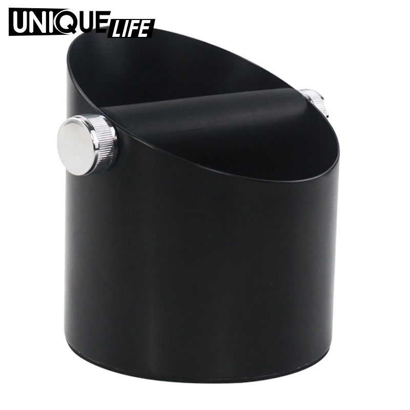 [Unique Life] Black Espresso Coffee Knock Box Waste Bin Bucket for Home Office Barista