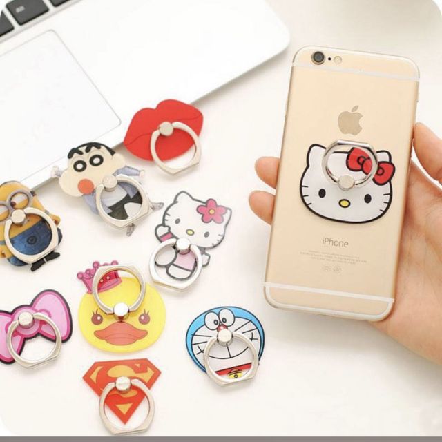 Giá đỡ điện thoại chiếc nhẫn Ring Cute nhiều hình_Giao hình ngẫu nhiên