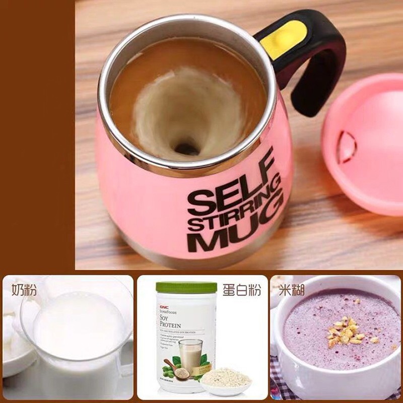 Cốc tự khuấy thông minh,cốc tự pha cafe cao cấp Self Stirring Mug rễ ràng su dụng