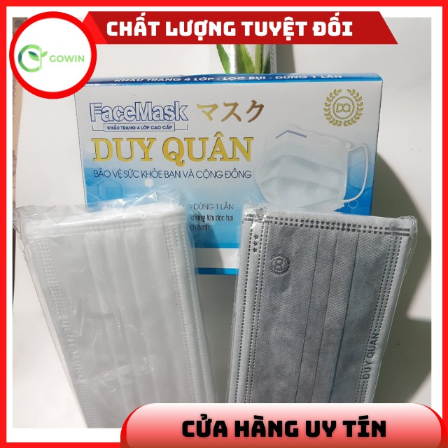 [Sale 3 Ngày]Khẩu Trang Y Tế 4 Lớp Gói 10 chiếc Kháng Khuẩn Và Không Kháng Khuẩn Duy Quân Xuân Lai