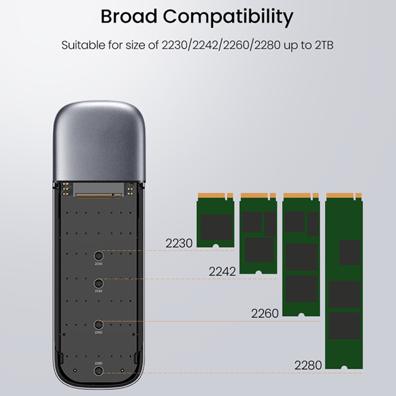 UGREEN SATA Ổ Cứng Ssd M2 Chuyển Đổi M.2 Sang Usb Type C 3.1 Ssd Cho Nvme M.2 Ssd