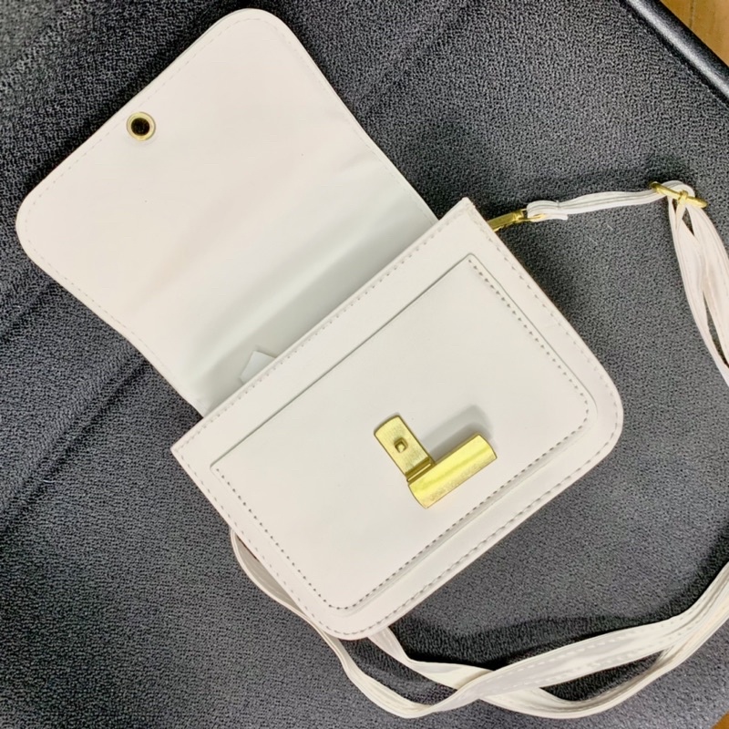 Túi Đeo Chéo Mini Da PU Trơn Bốn Màu Phong Cách Vintage Vừa Điện Thoại