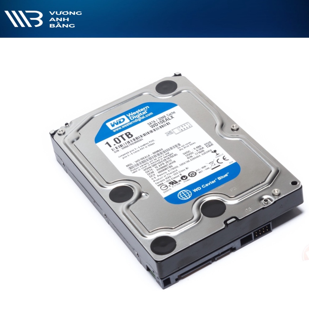 Ổ cứng HDD PC WD 1T BLUE- Hàng Chính hãng (7200 RPM)