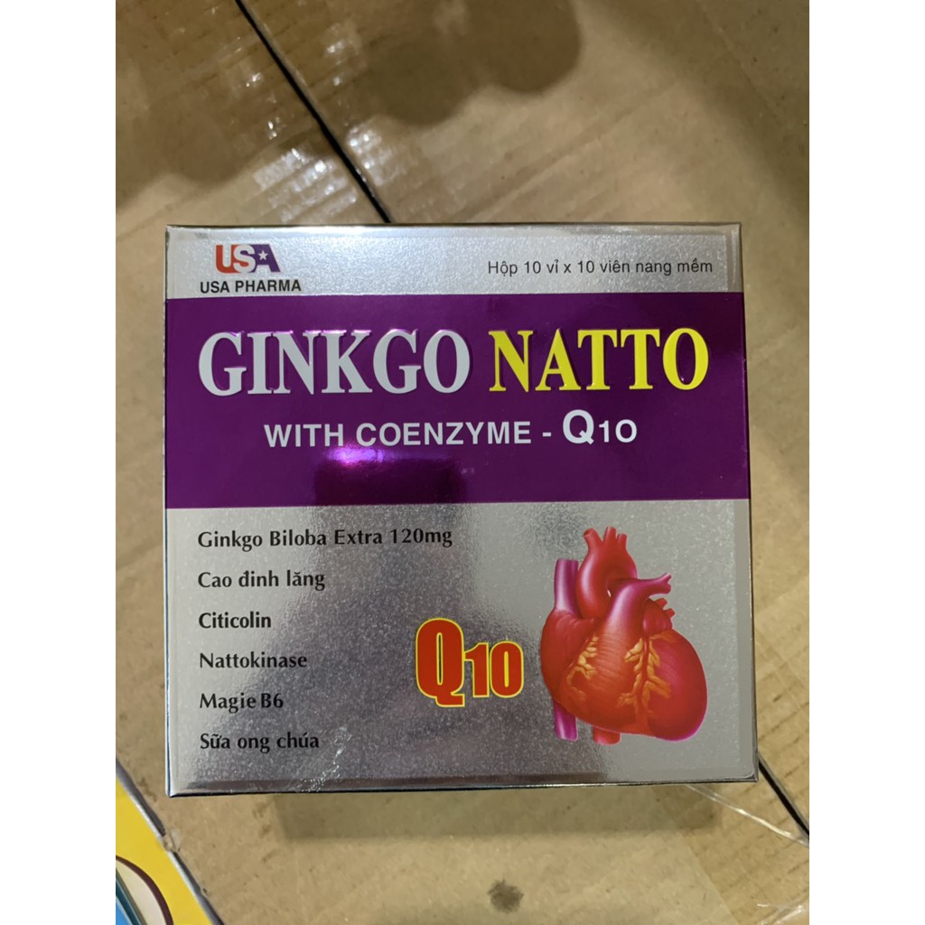 GINKGO NATTO 100 VIÊN HOẠT HUYẾT TĂNG CƯỜNG TUẦN HOÀN MÁU NÃO