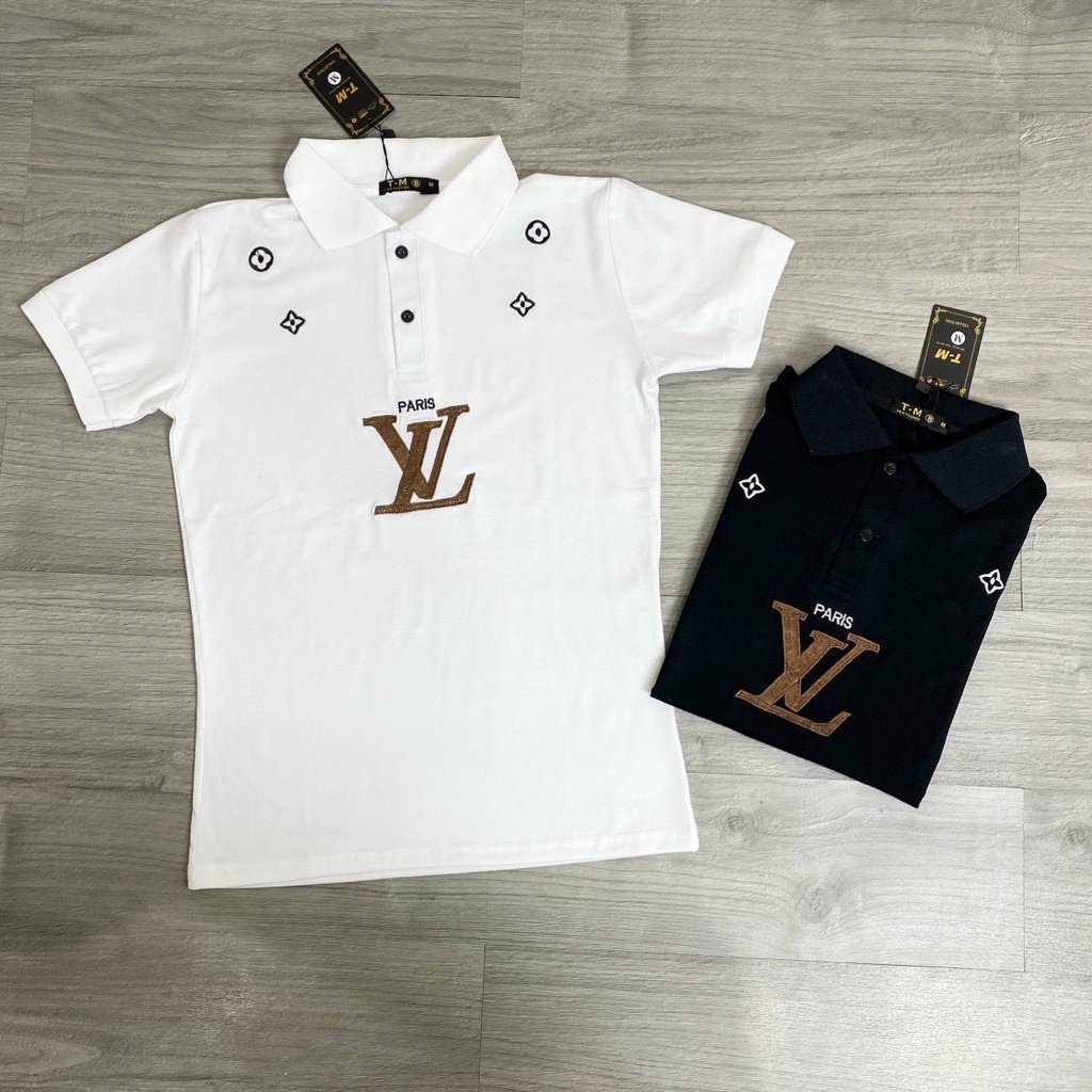 Áo thun nam ngắn tay cổ polo in viền caro đỏ sang trọng vải cotton 100% mềm mịn co giãn form regular VBSHO0012