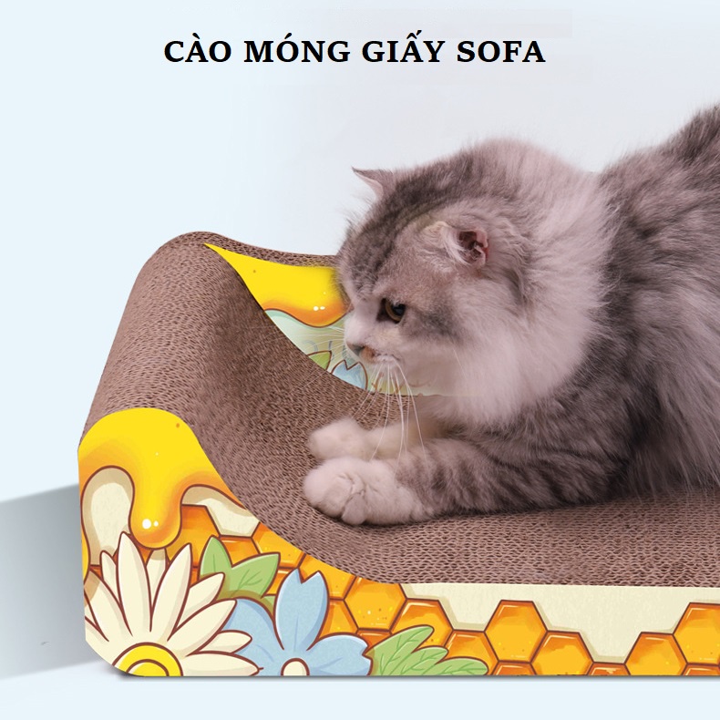 Bàn Cào Móng Giấy Sofa Cho Mèo