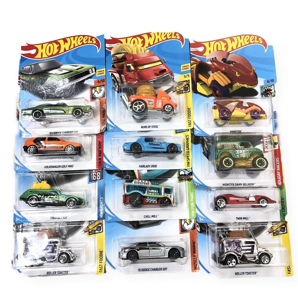Bộ 5 Mô Hình Xe Hotwheels 2022 Mẫu Mới Full Card