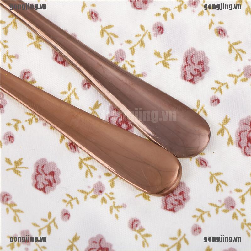 1 Muỗng Cà Phê Cán Dài Bằng Thép Không Gỉ