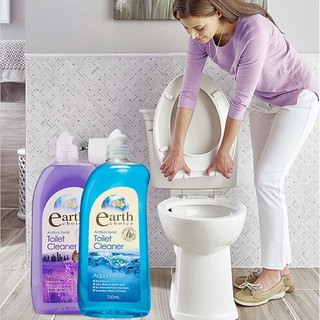 Nước tẩy toilet siêu trắng Earth Choice Úc 750ml thơm hương oải hương, tinh dầu bạch đàn và khoáng biển