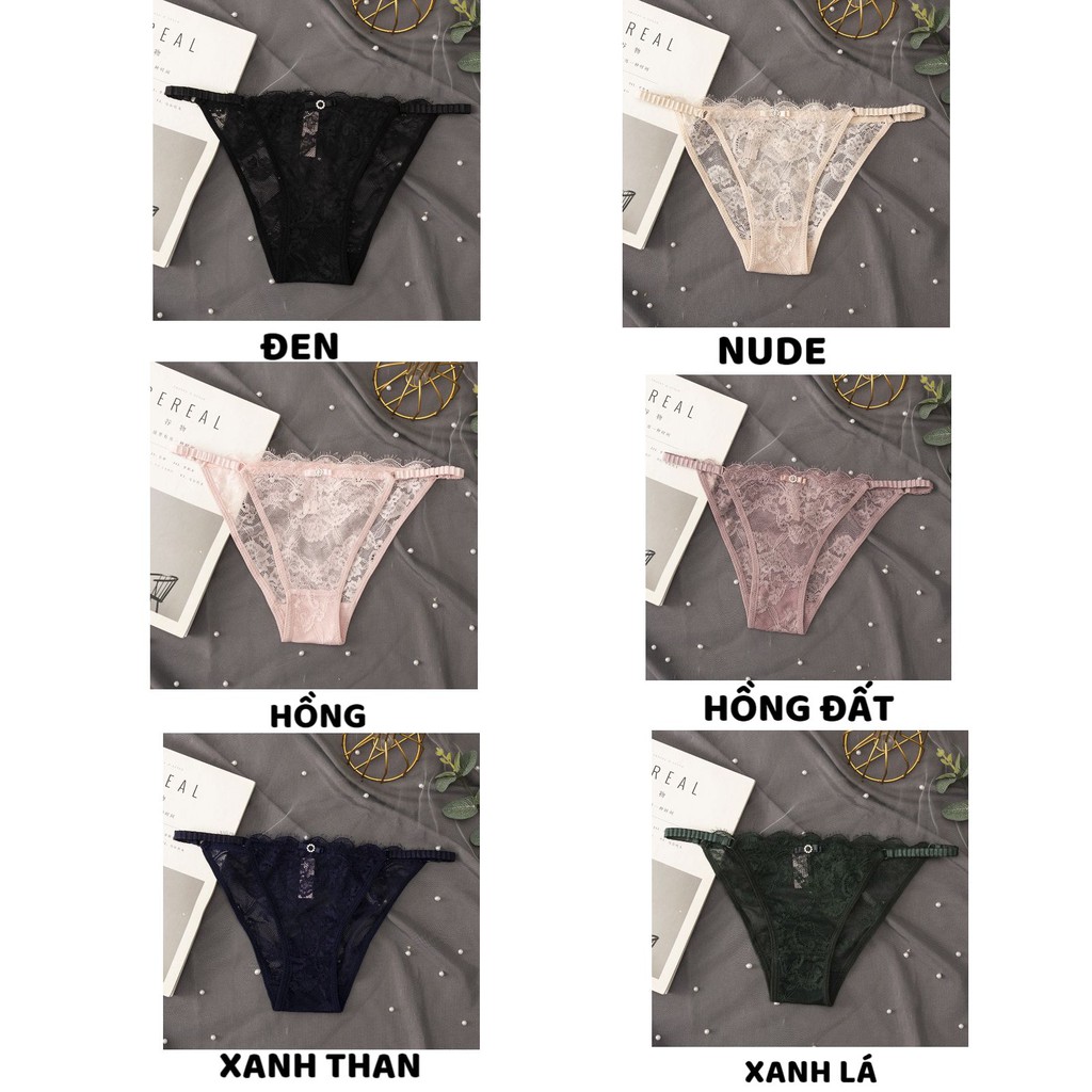 Quần Lót Nữ Ren Sexy hai mảnh thiết kế chun hông quyến rũ sexy tôn dáng gợi cảm mã 8006 | BigBuy360 - bigbuy360.vn